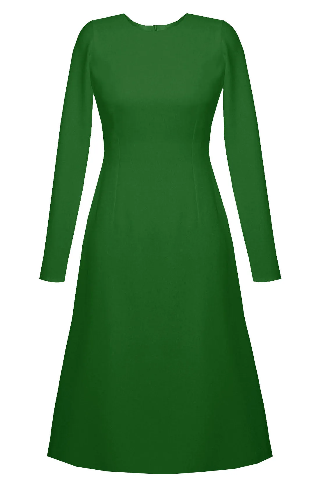 Grace High Quality A-line Dress with Long Sleeves