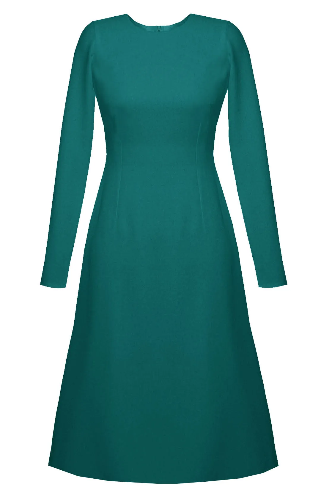 Grace High Quality A-line Dress with Long Sleeves