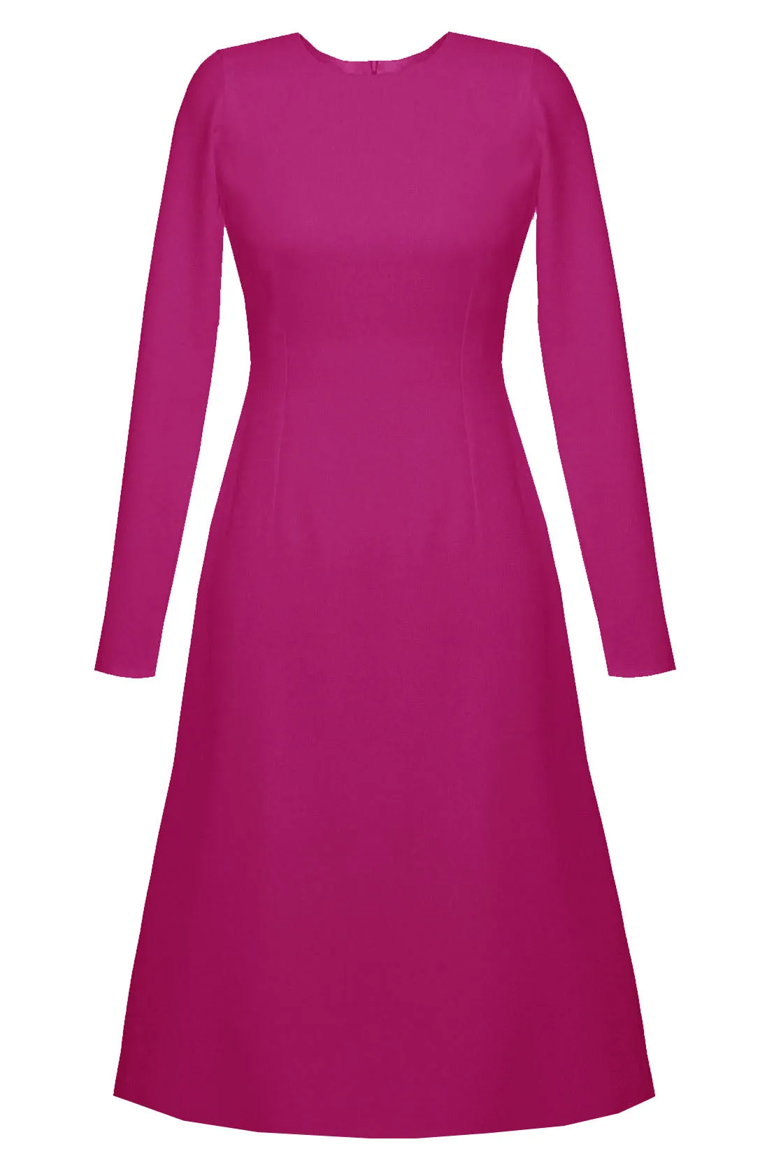 Grace High Quality A-line Dress with Long Sleeves