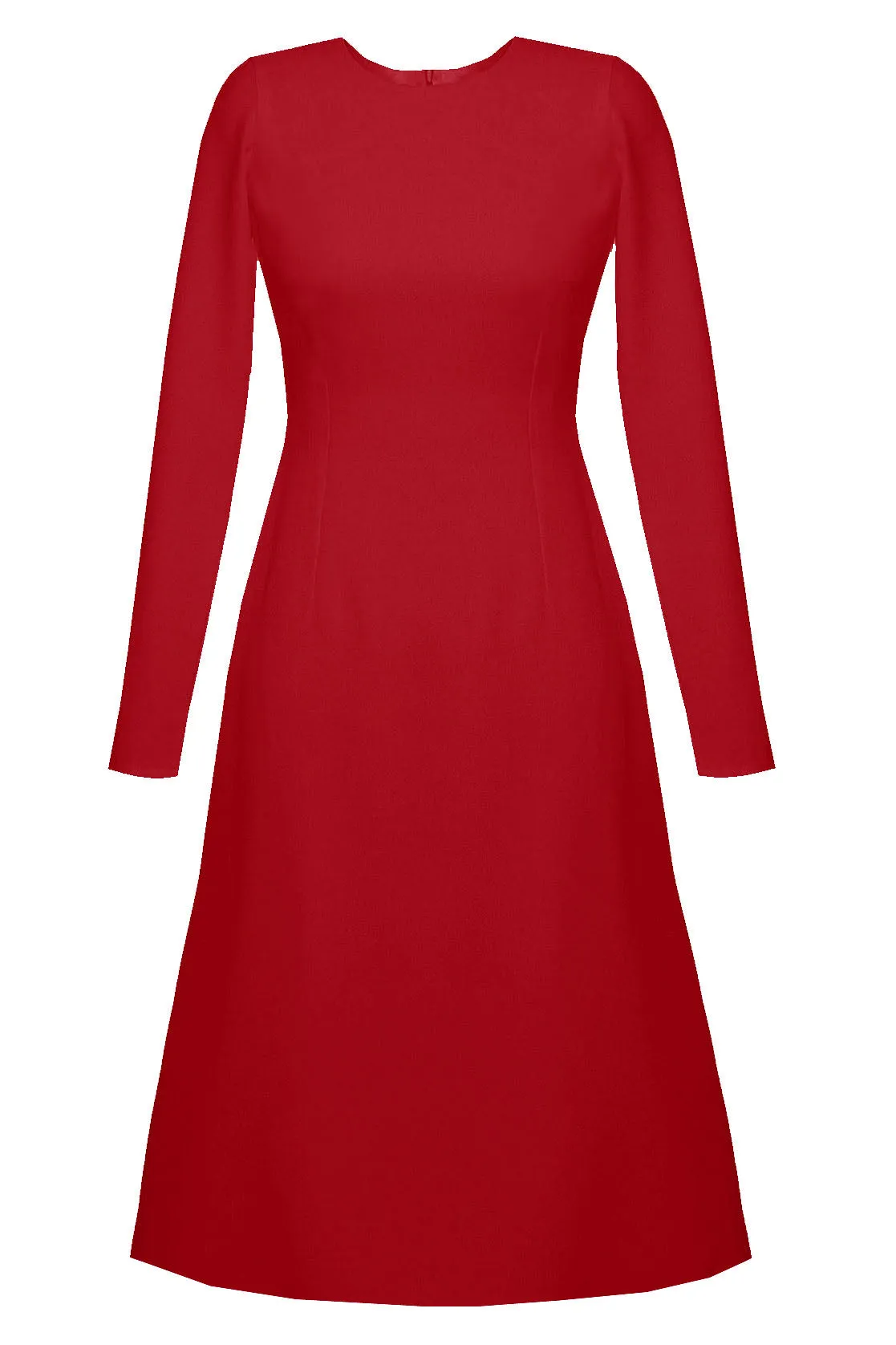 Grace High Quality A-line Dress with Long Sleeves