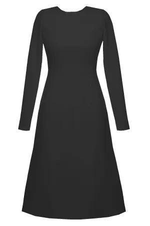 Grace High Quality A-line Dress with Long Sleeves