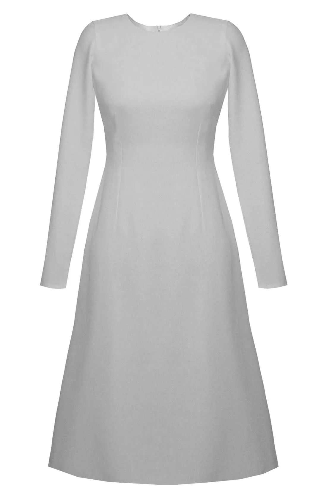 Grace High Quality A-line Dress with Long Sleeves