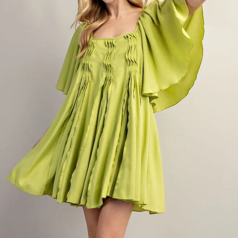GREEN MINI DRESS