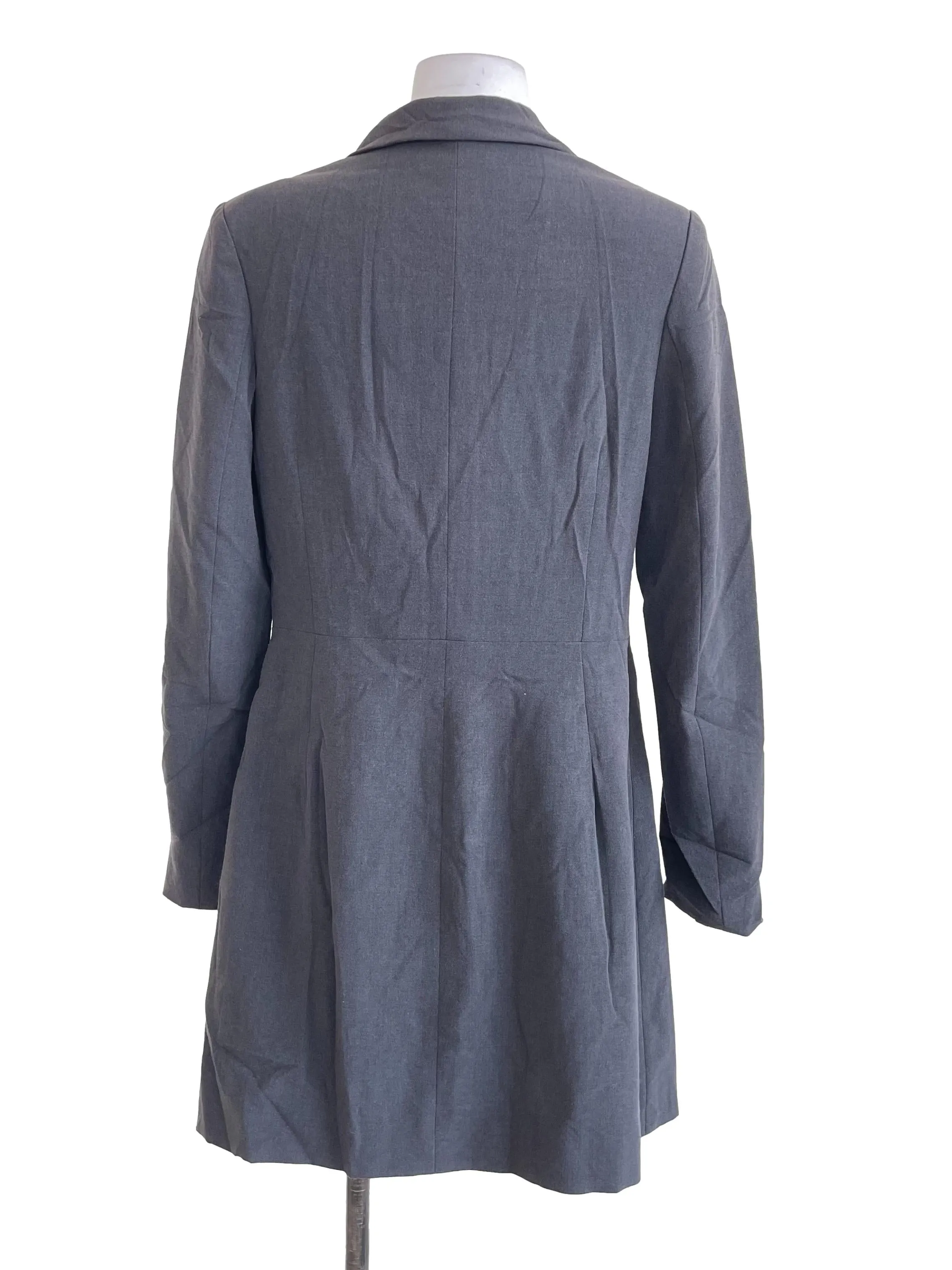 Grey Blazer A-Line Dress