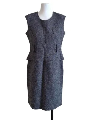 Grey Sleeveless Pegged Dress