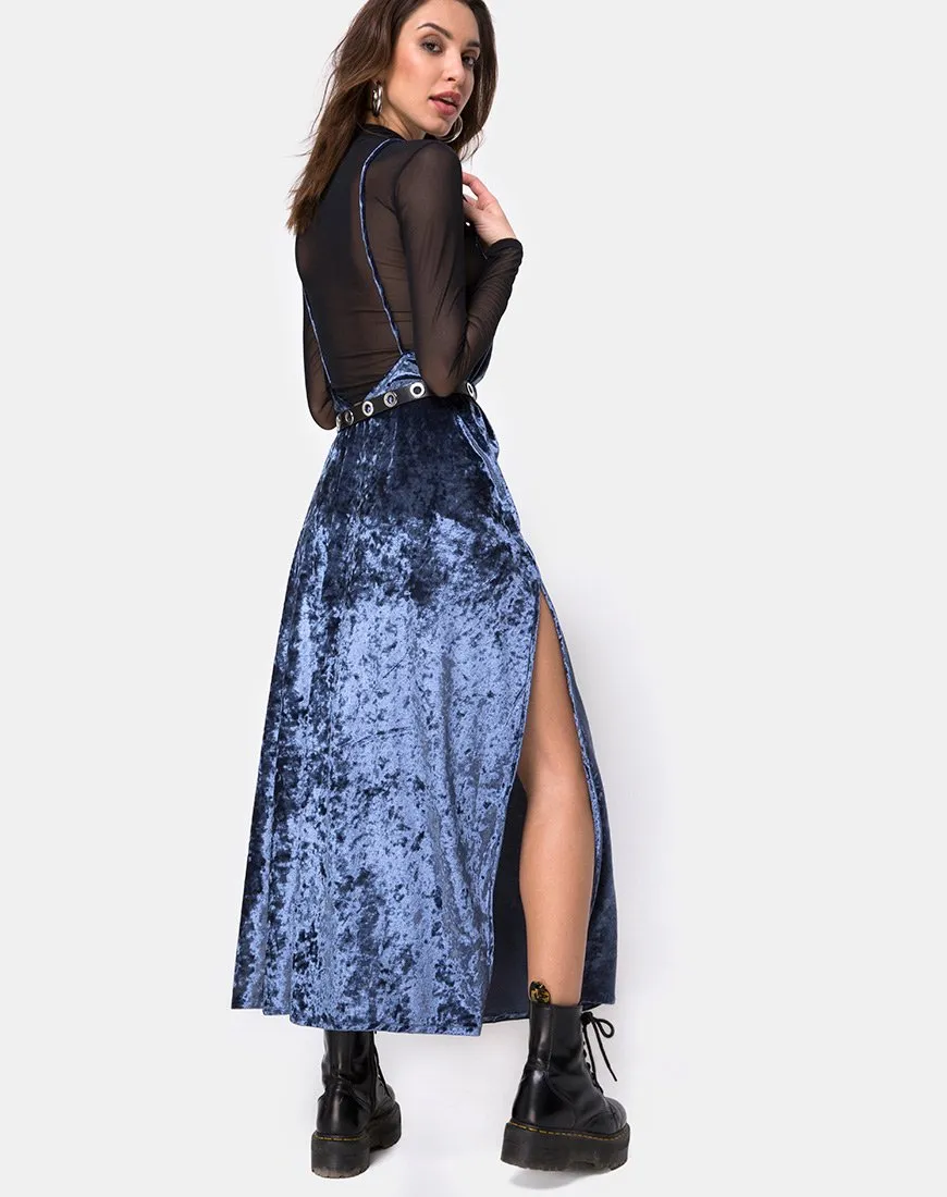 Hime Maxi Dress in Velvet Blue