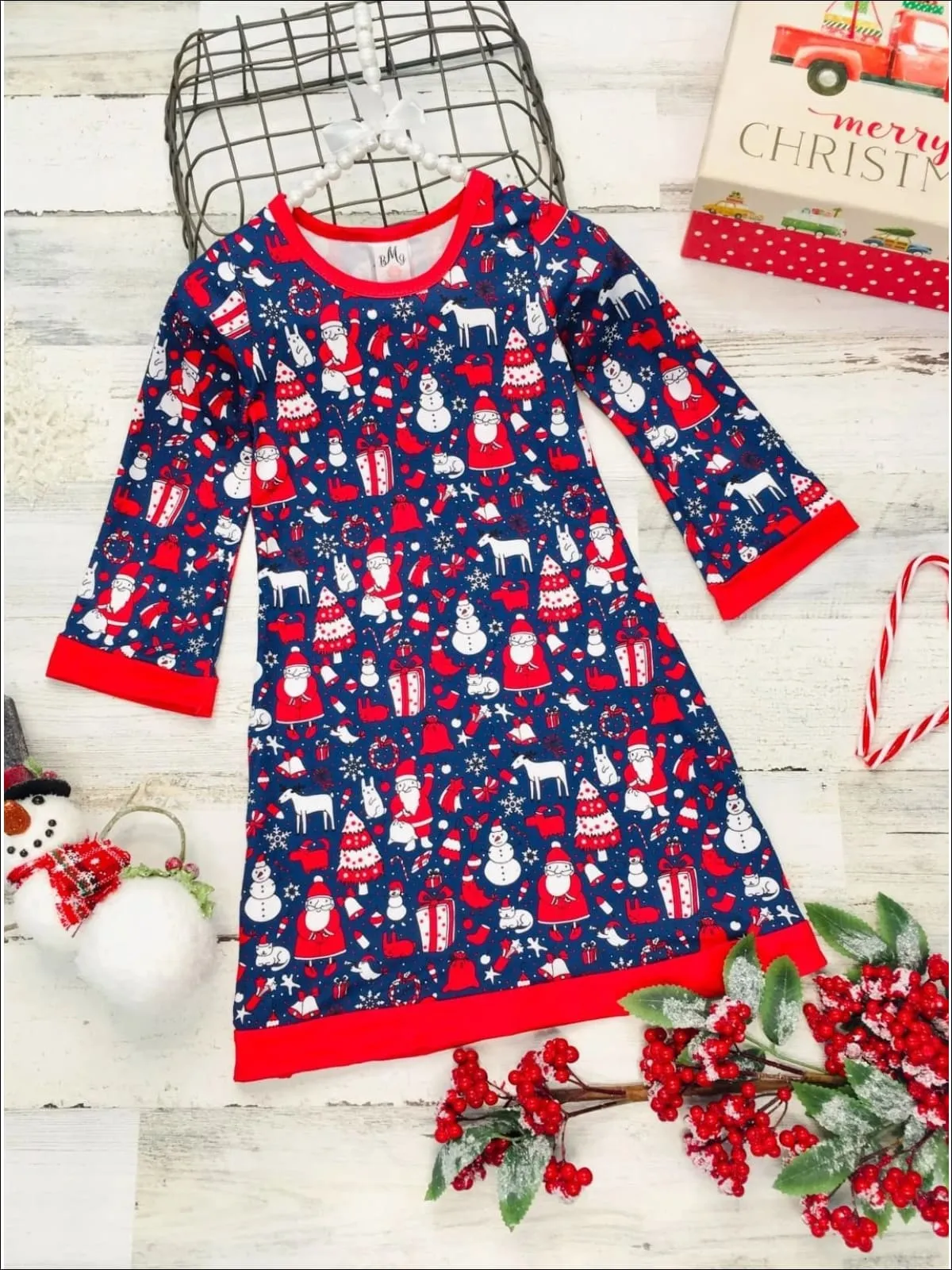 Holly Jolly Christmas A-Line Twiggy Dress