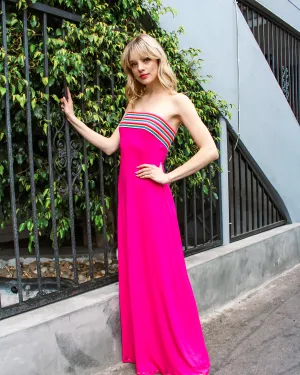Hot Pink Jersey Milan Dress