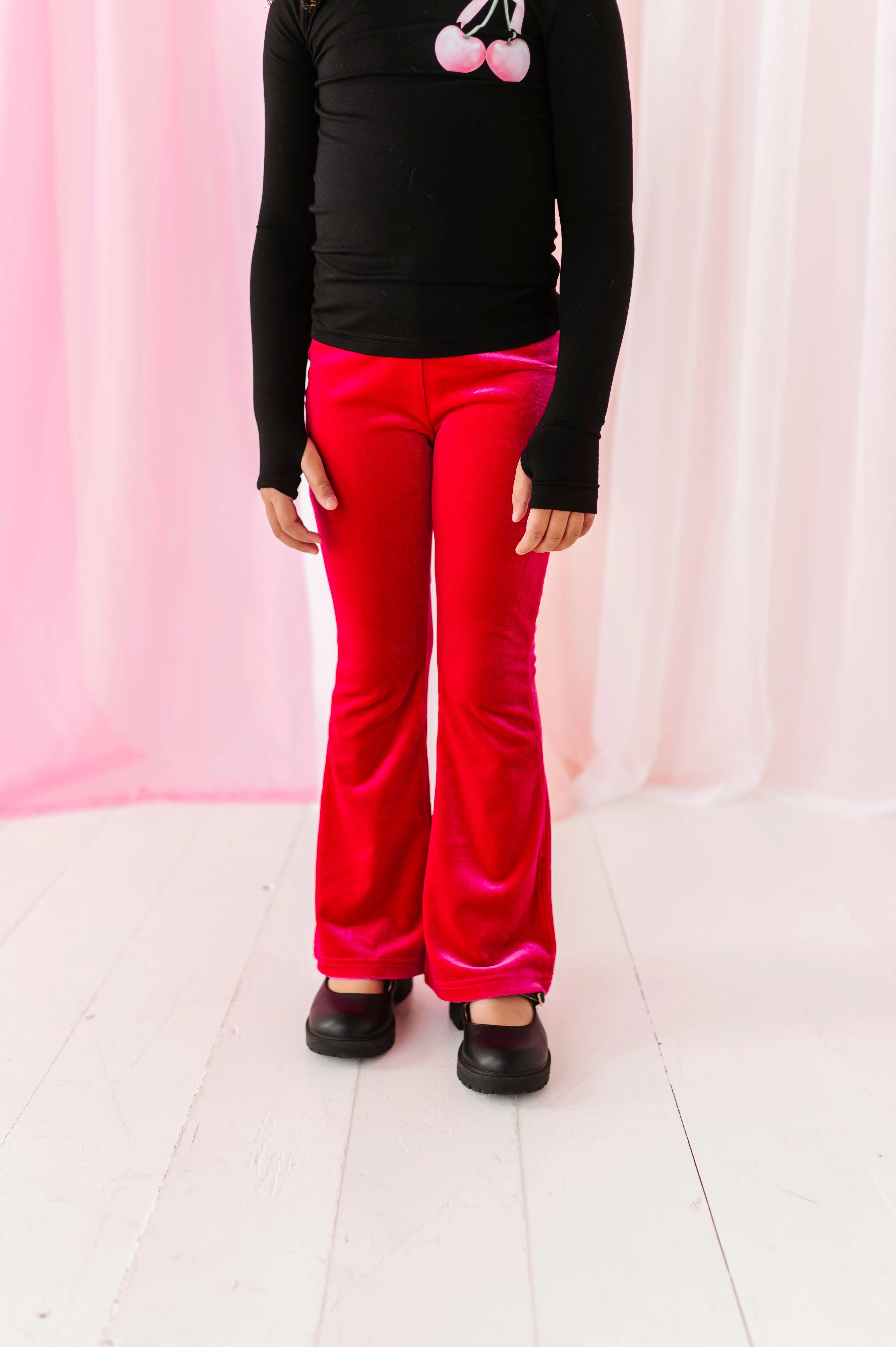 Hot Pink Velvet | Flares