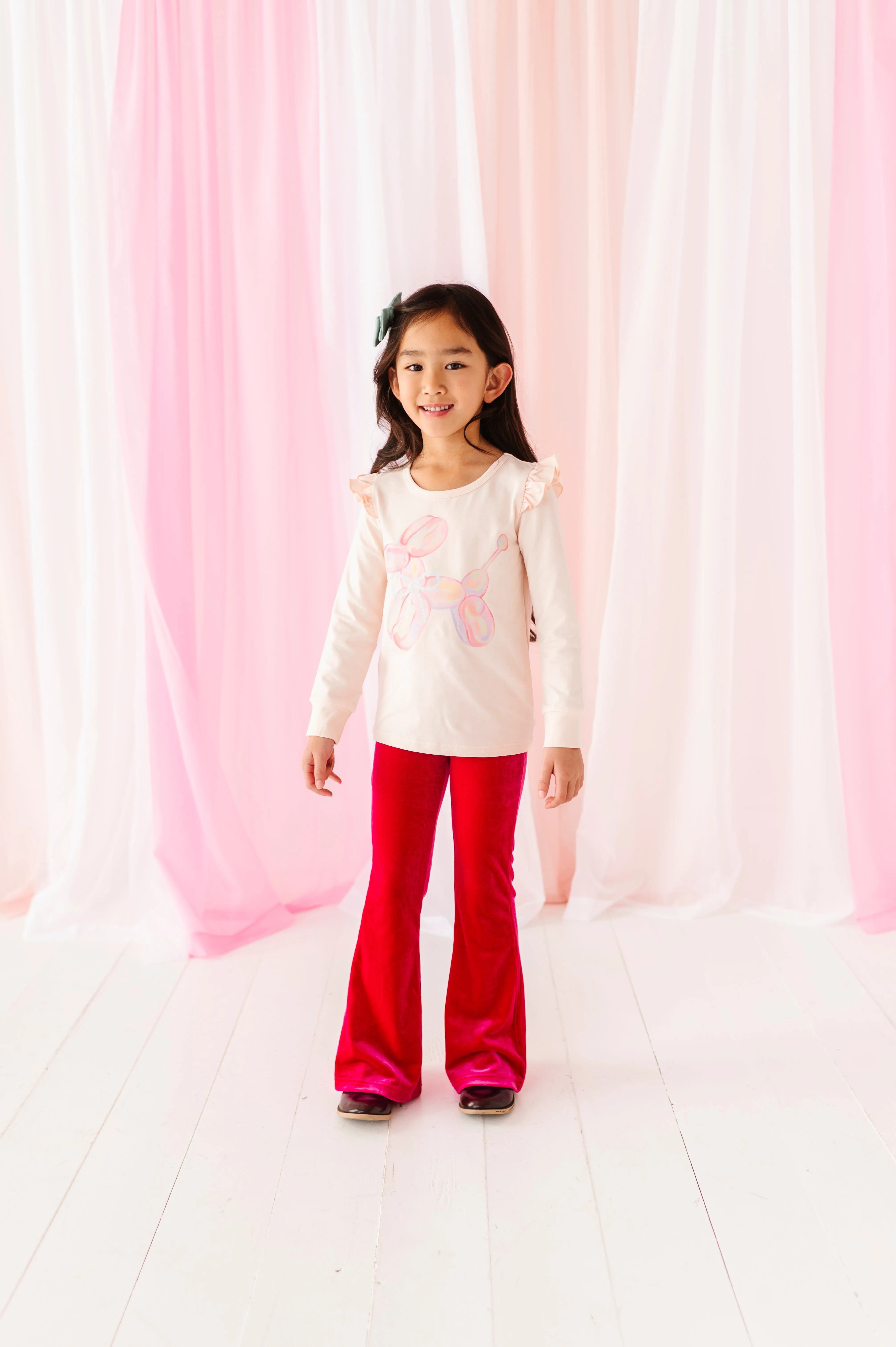 Hot Pink Velvet | Flares