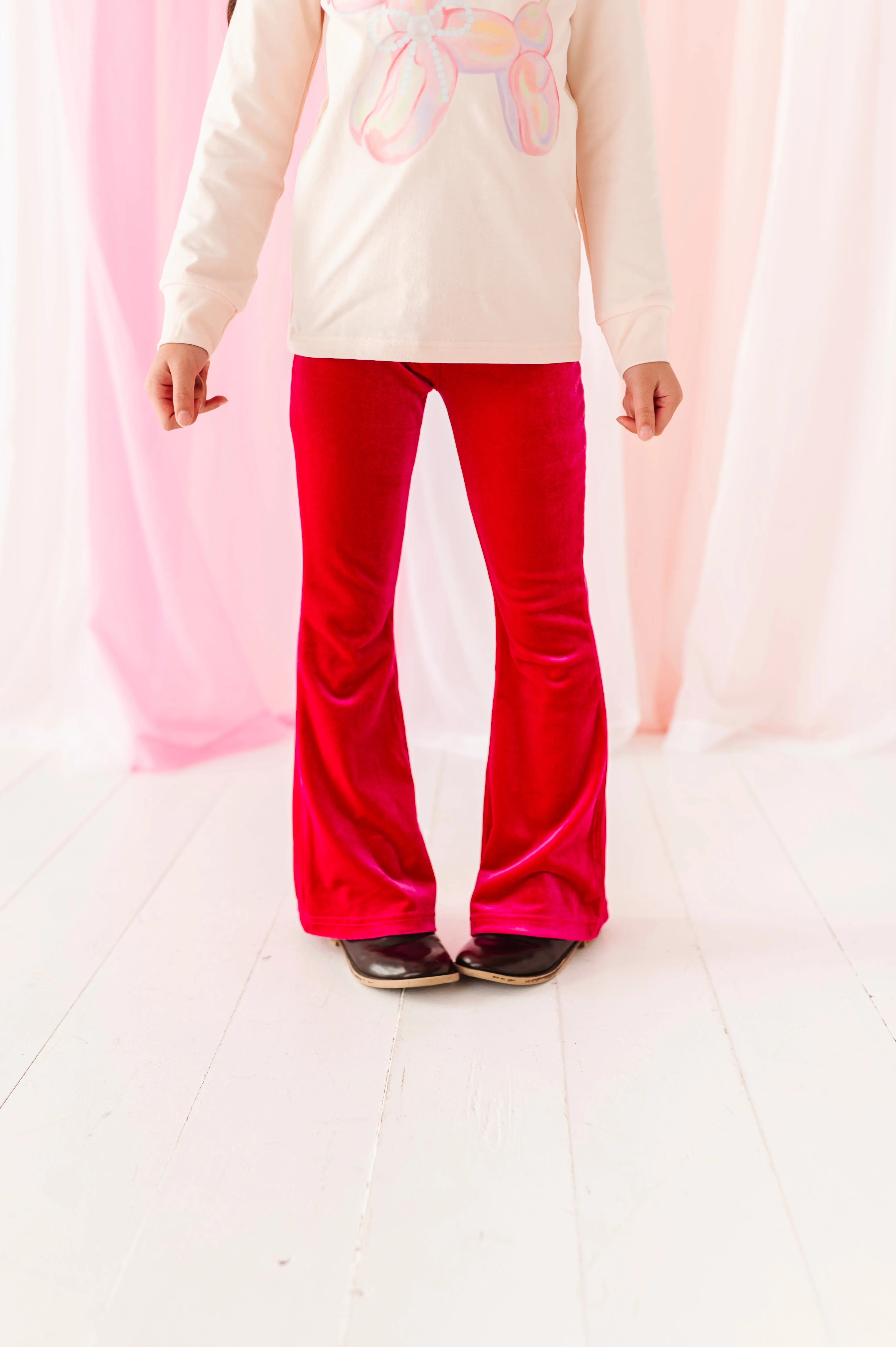 Hot Pink Velvet | Flares