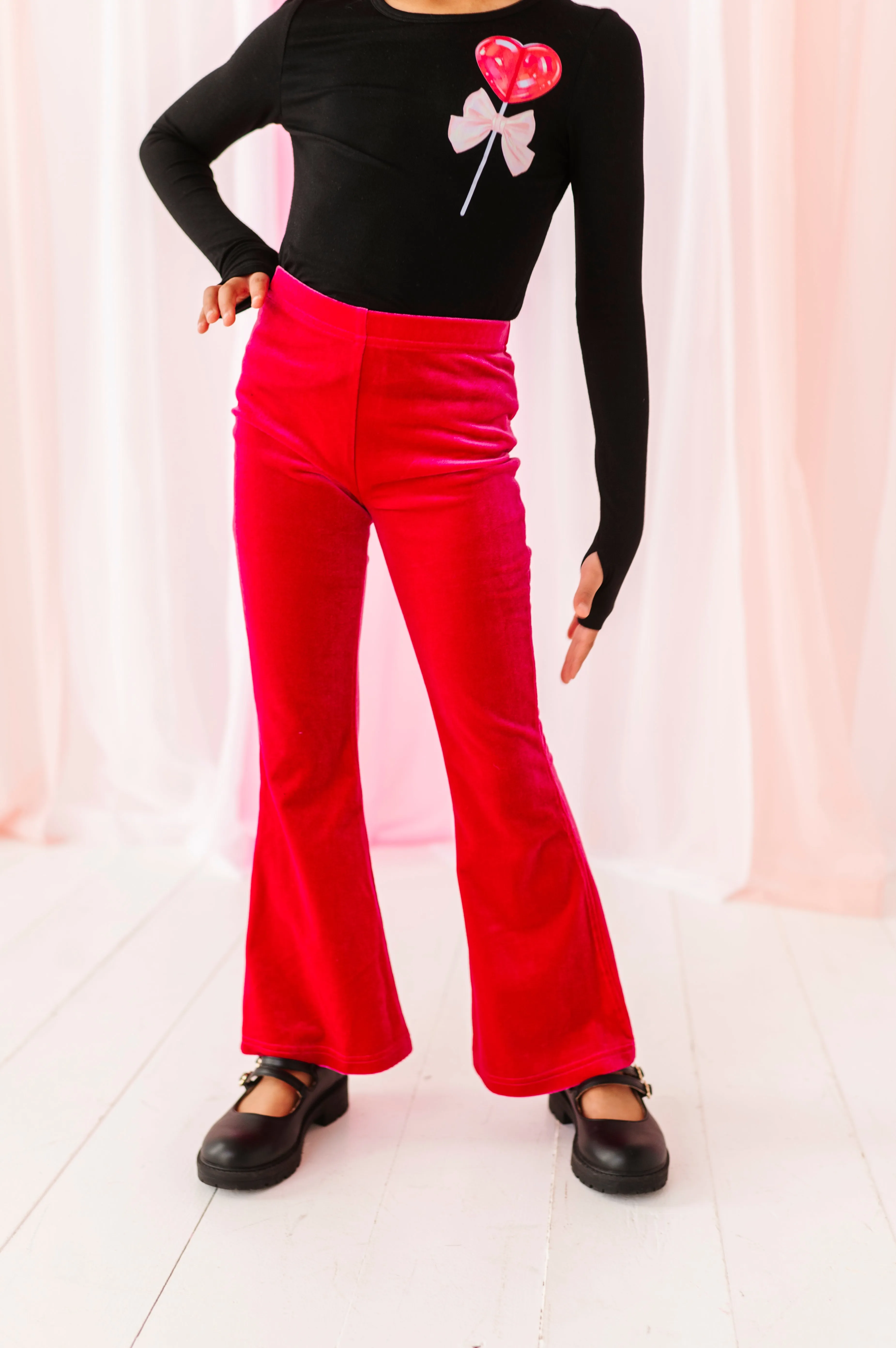 Hot Pink Velvet | Flares