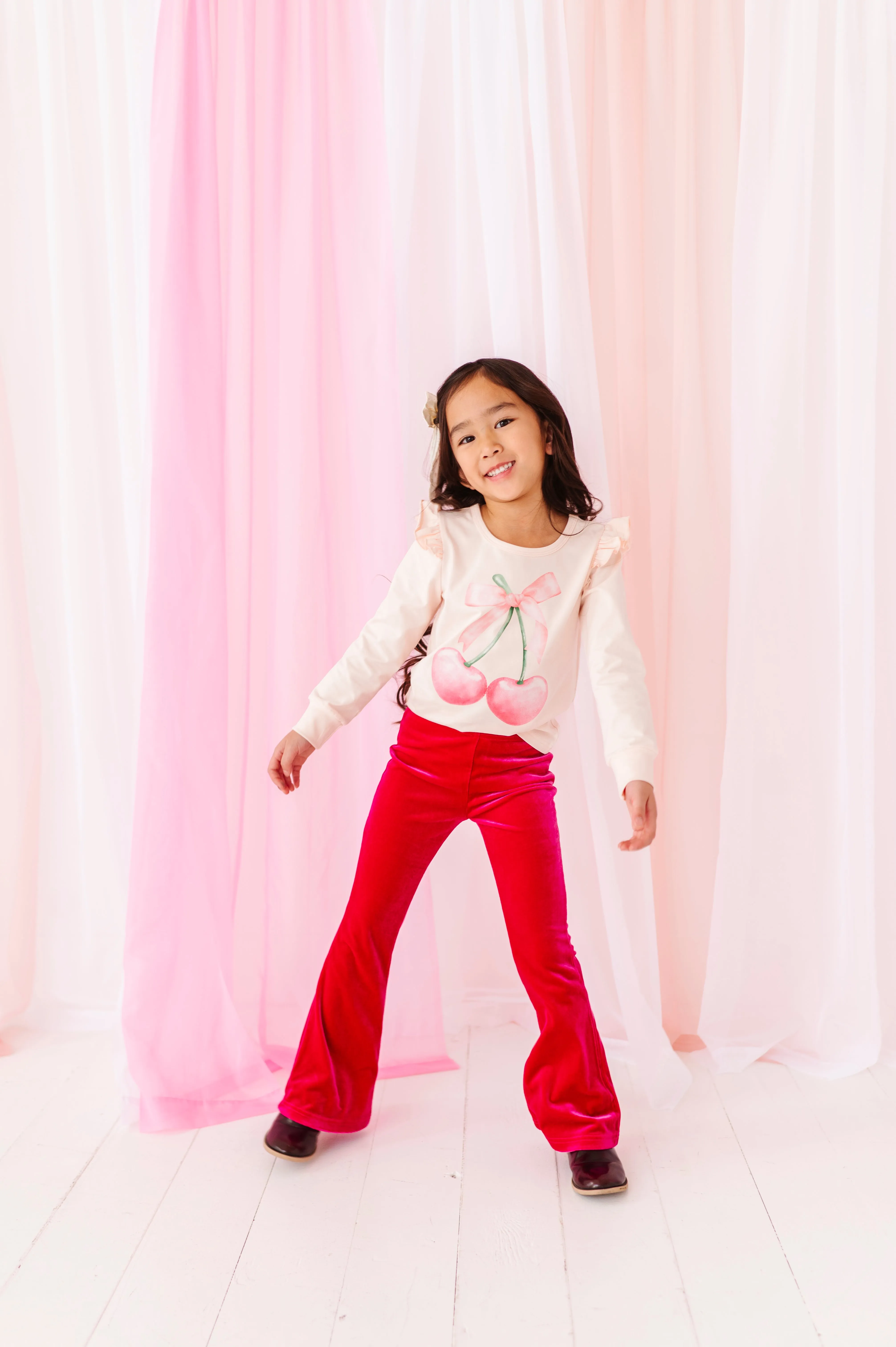 Hot Pink Velvet | Flares