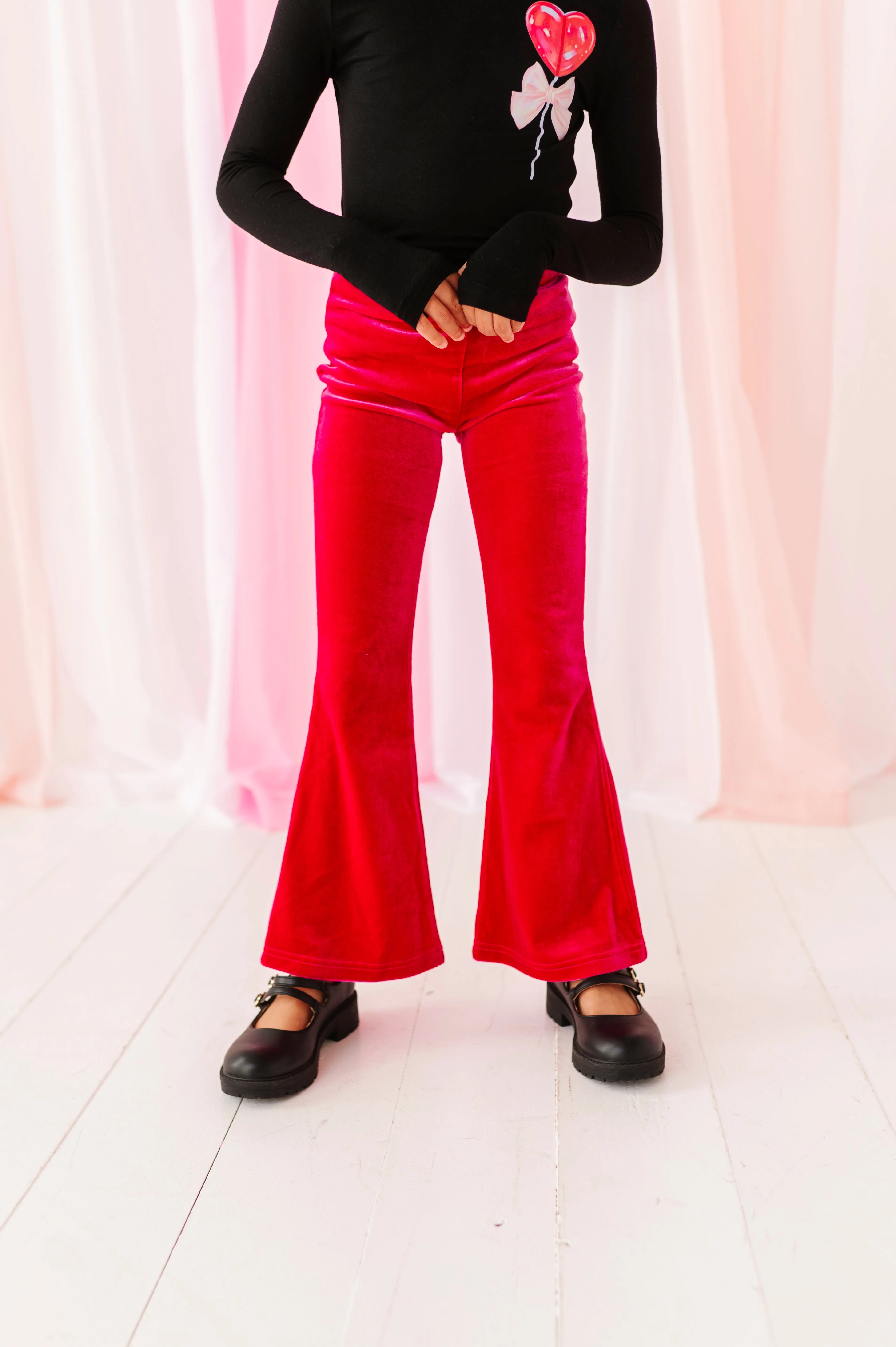 Hot Pink Velvet | Flares