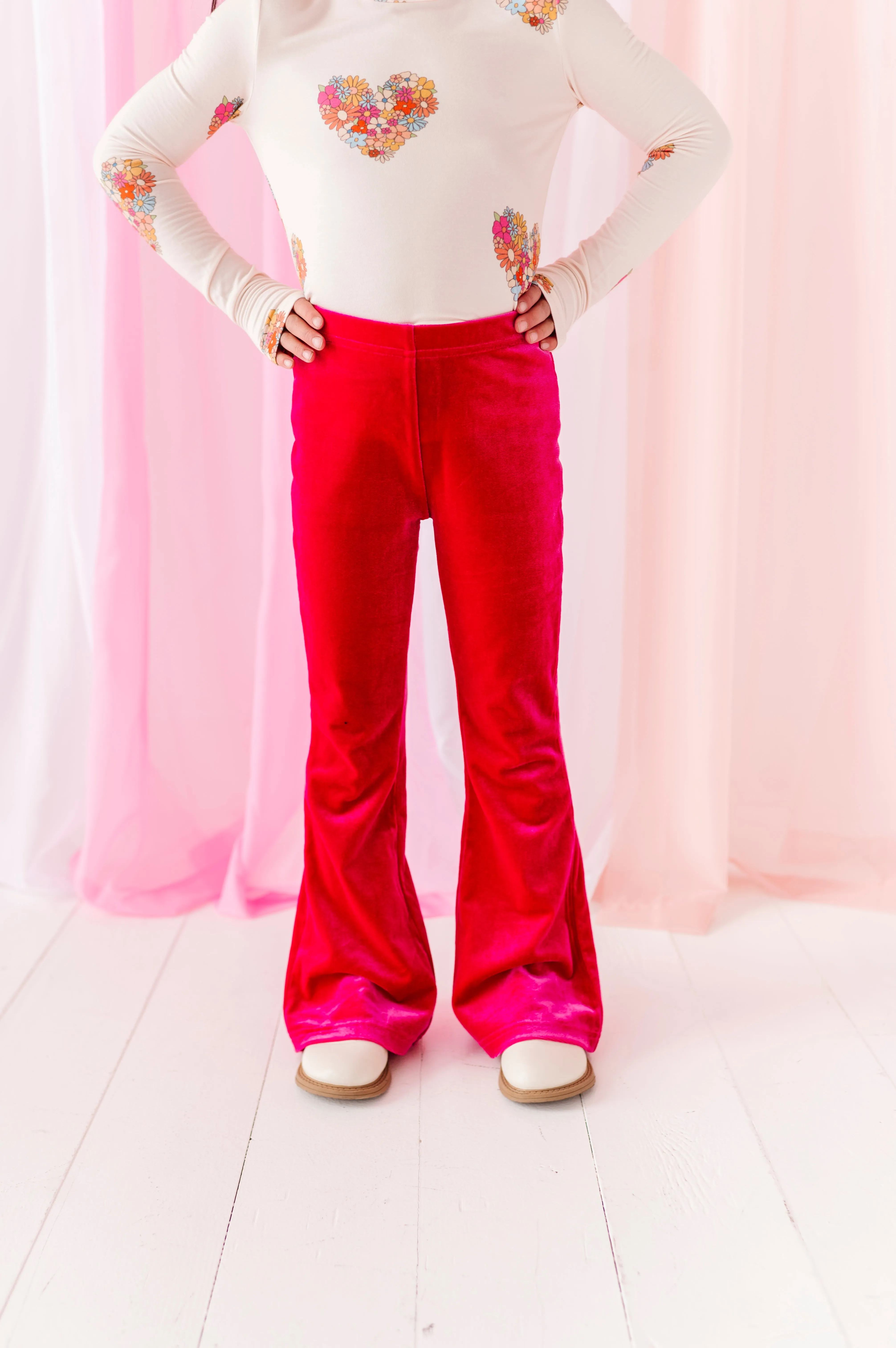 Hot Pink Velvet | Flares