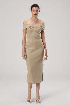 IVY CREPE MIDI DRESS