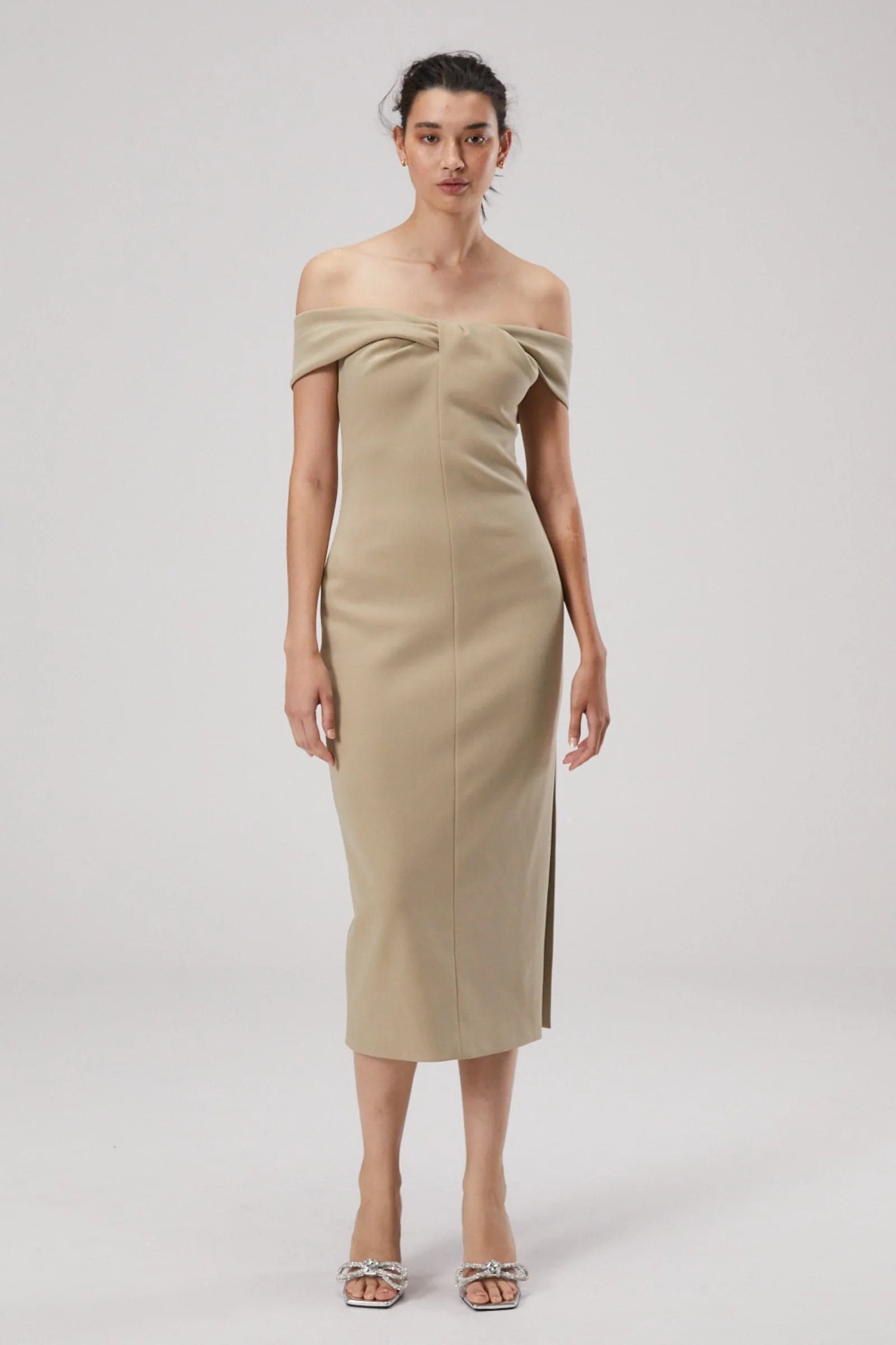 IVY CREPE MIDI DRESS