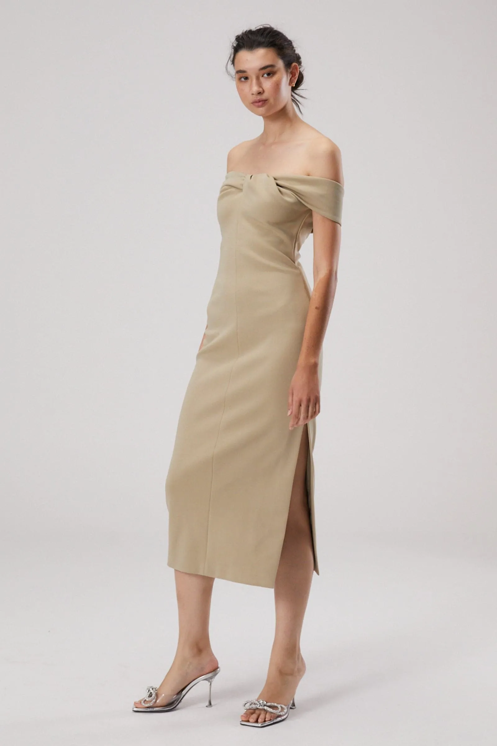 IVY CREPE MIDI DRESS