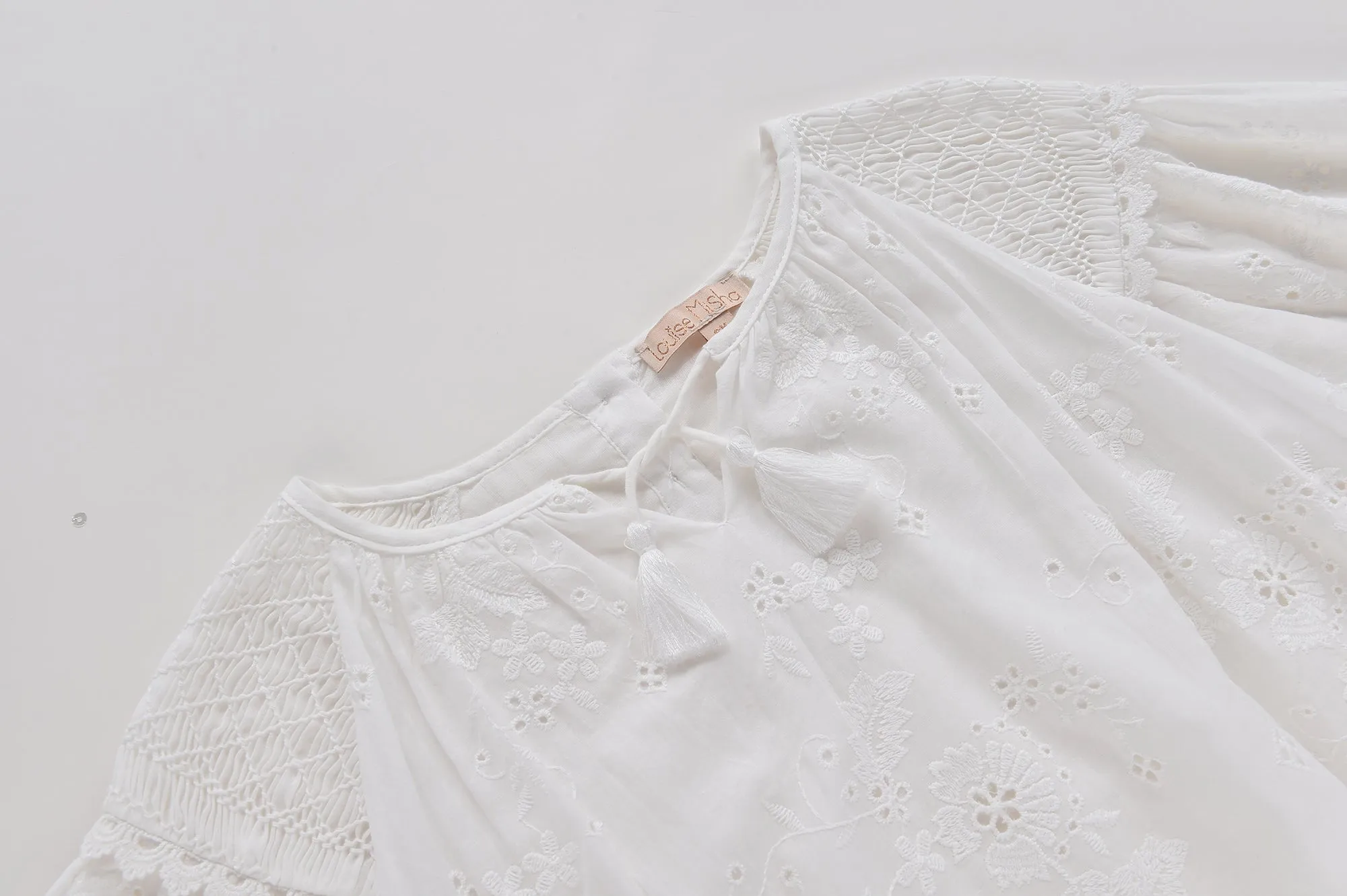 Janica White Eyelet Dress