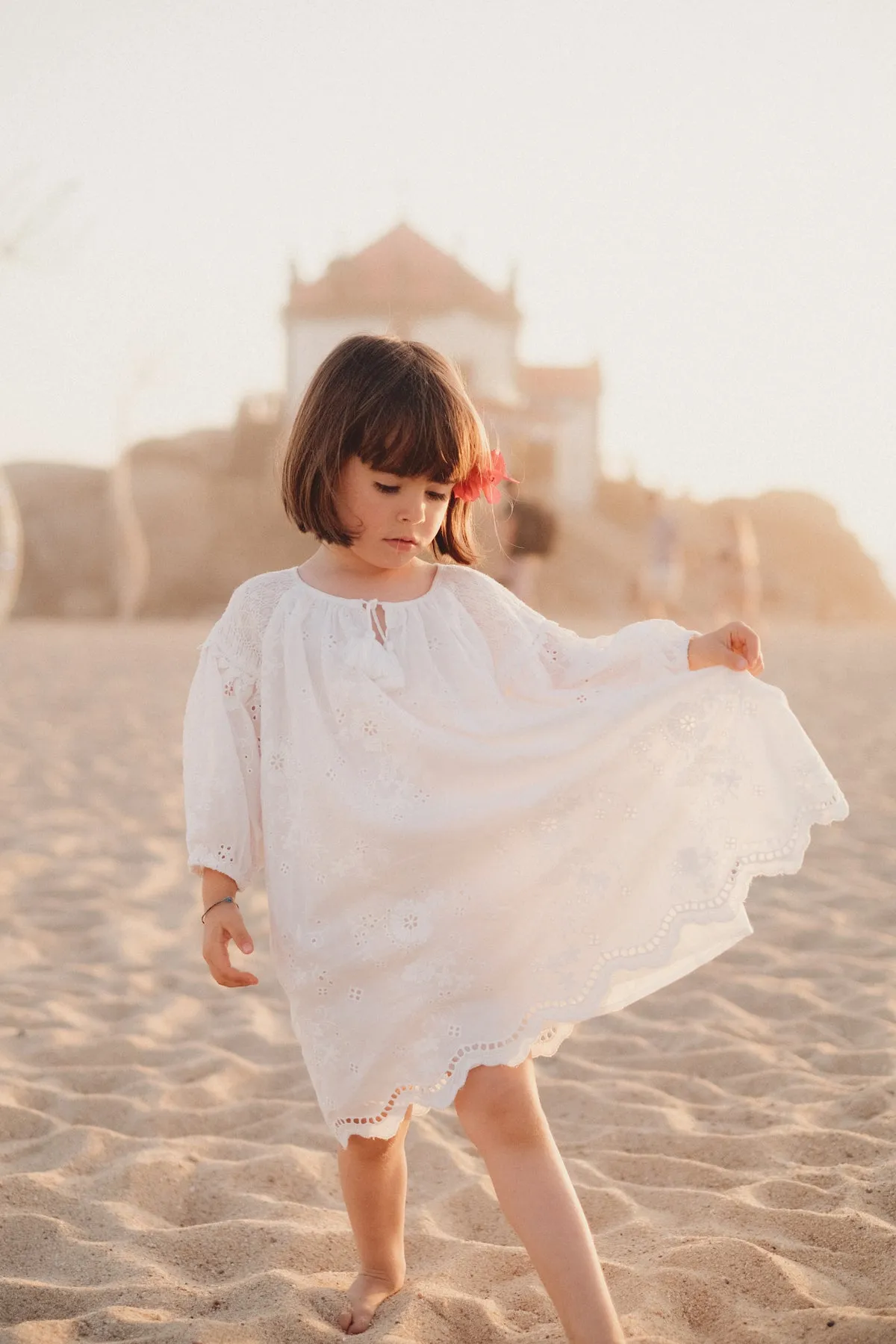 Janica White Eyelet Dress