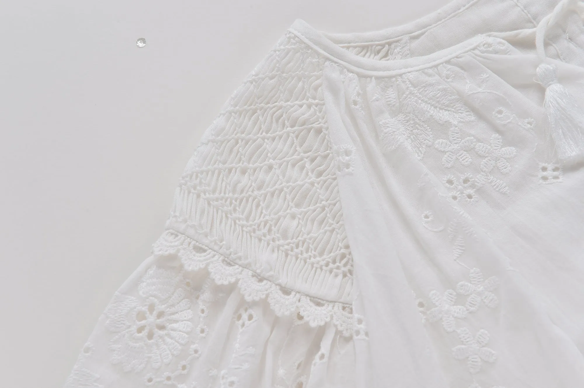 Janica White Eyelet Dress