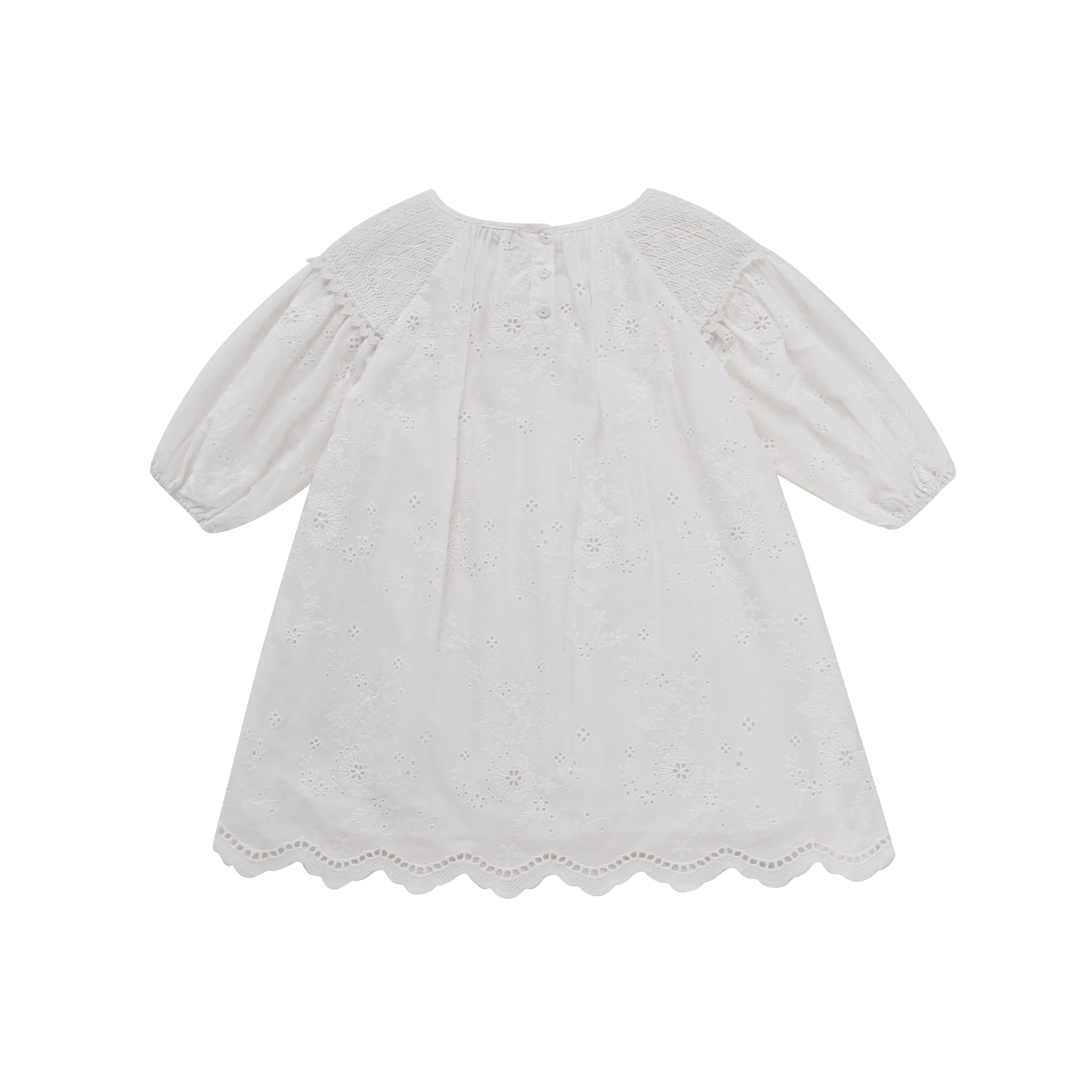 Janica White Eyelet Dress