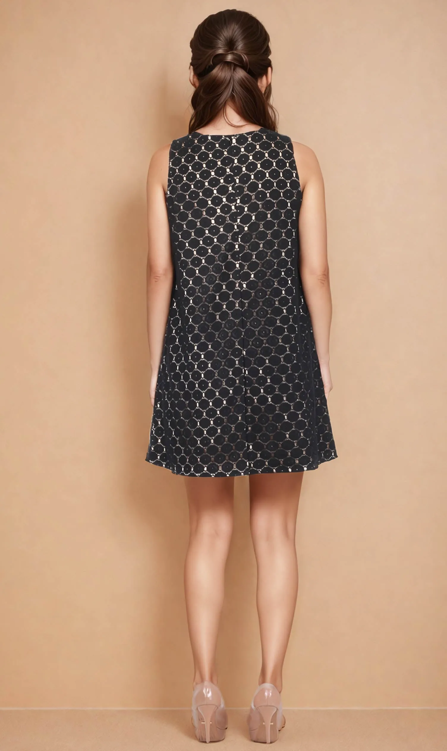 Janice Lace Overlay Dress