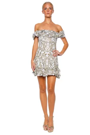 Jardín Soledad Off Shoulder Mini Dress