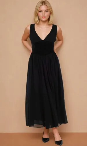 Jeessica Black Corset Dress