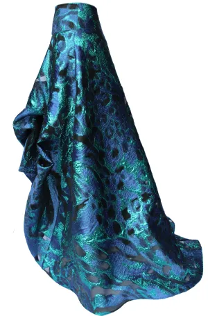 Jewel Toned Burnout Organza Skirt