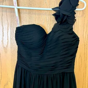 JJs House Women Empire Waist One Shoulder Prom Long Chiffon Gown