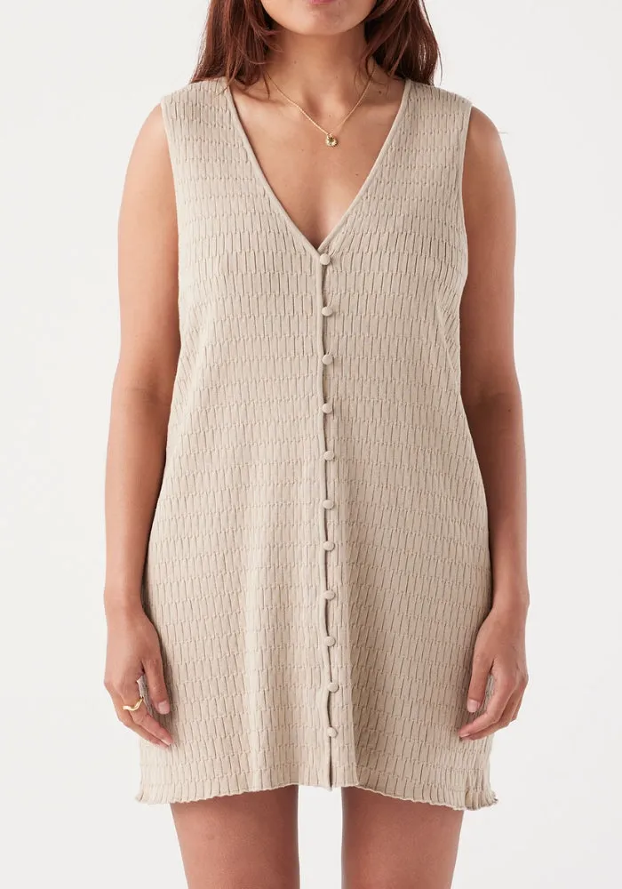 Jude Mini Dress - Taupe