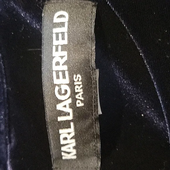 KARL LAGERFIELD 12 (?) blue velvet dress