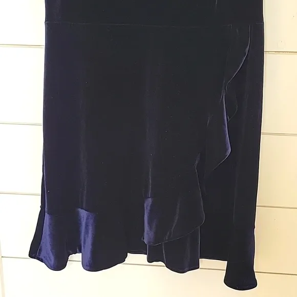 KARL LAGERFIELD 12 (?) blue velvet dress