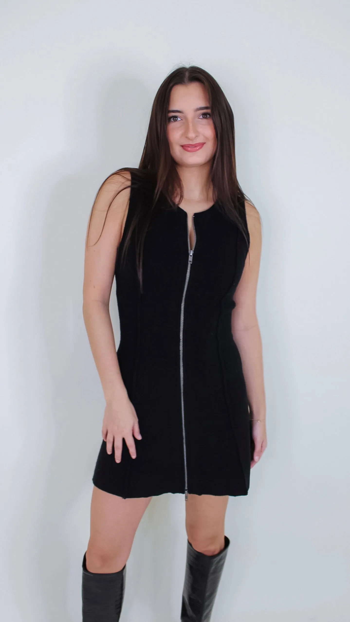 Karlee Black Knit Dress