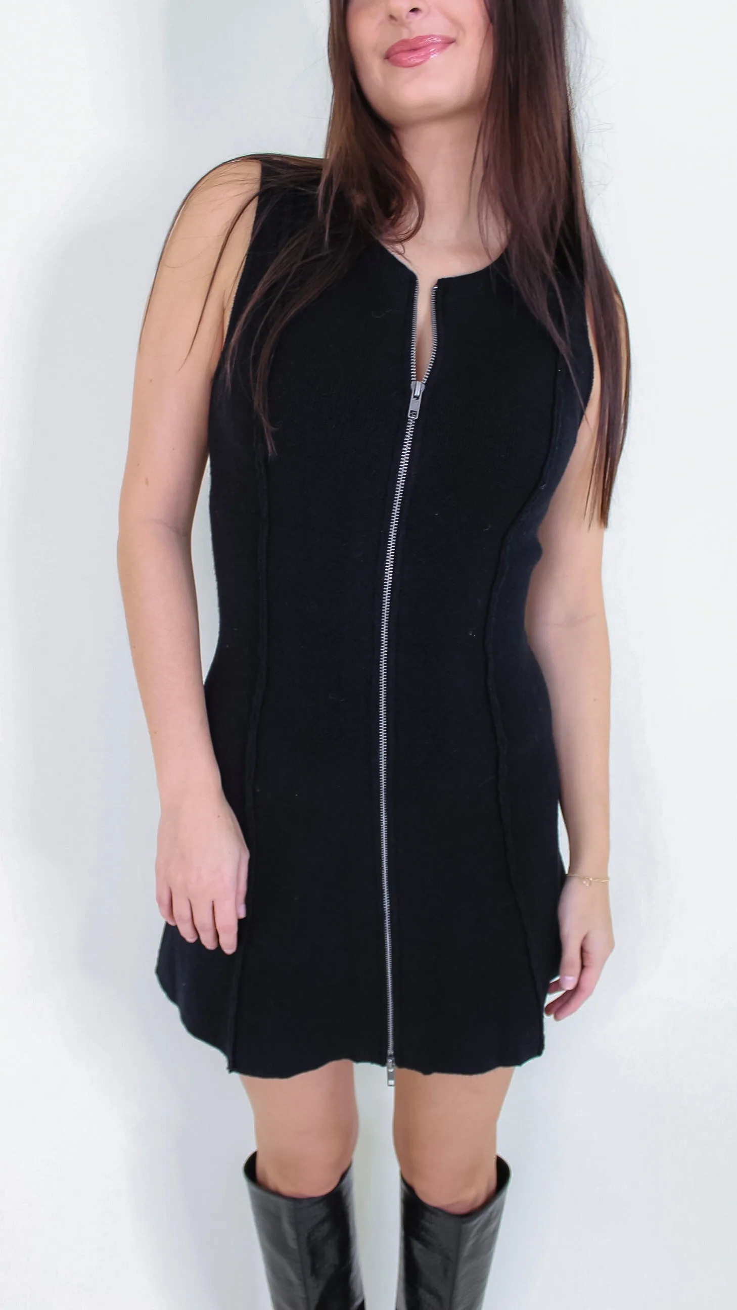Karlee Black Knit Dress