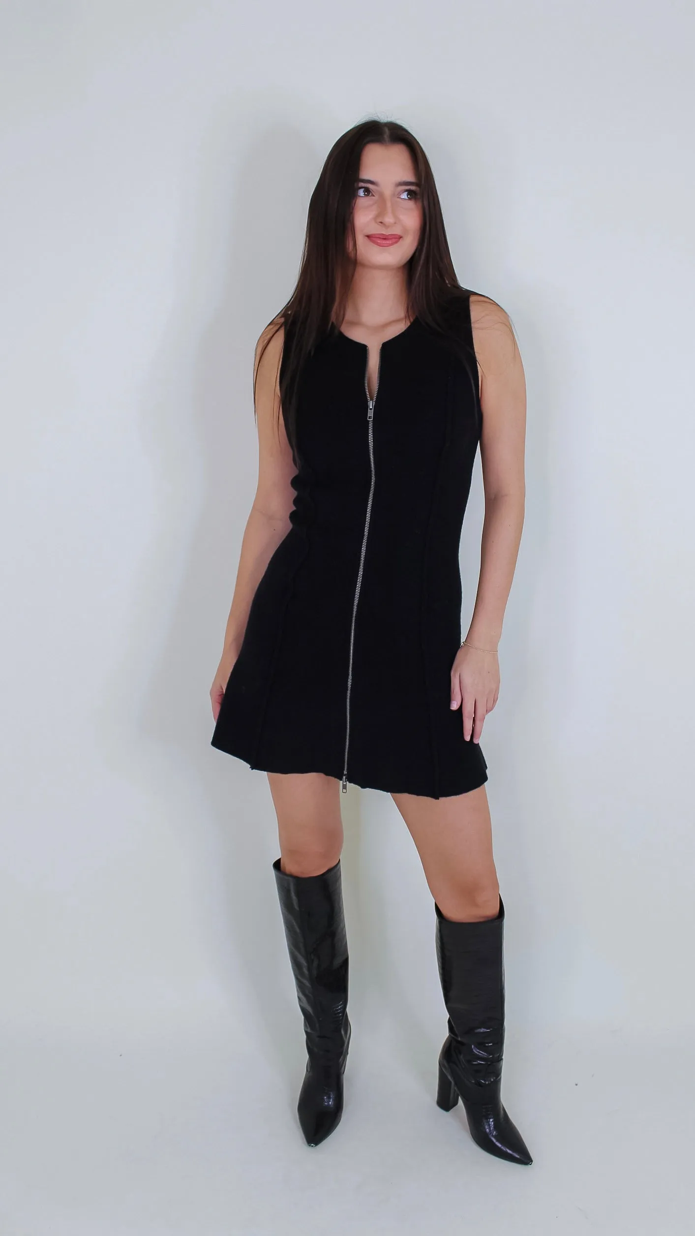 Karlee Black Knit Dress