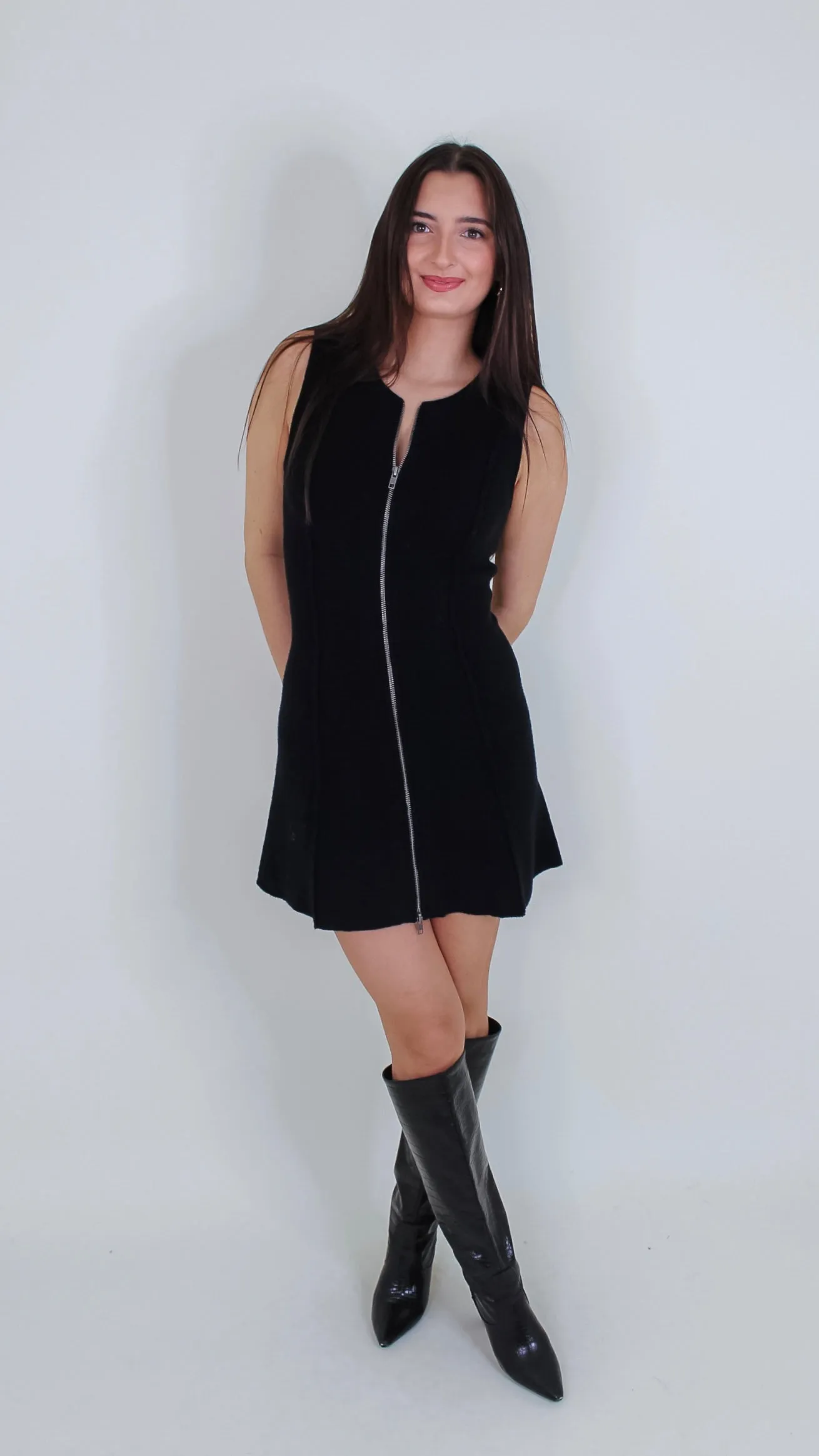 Karlee Black Knit Dress