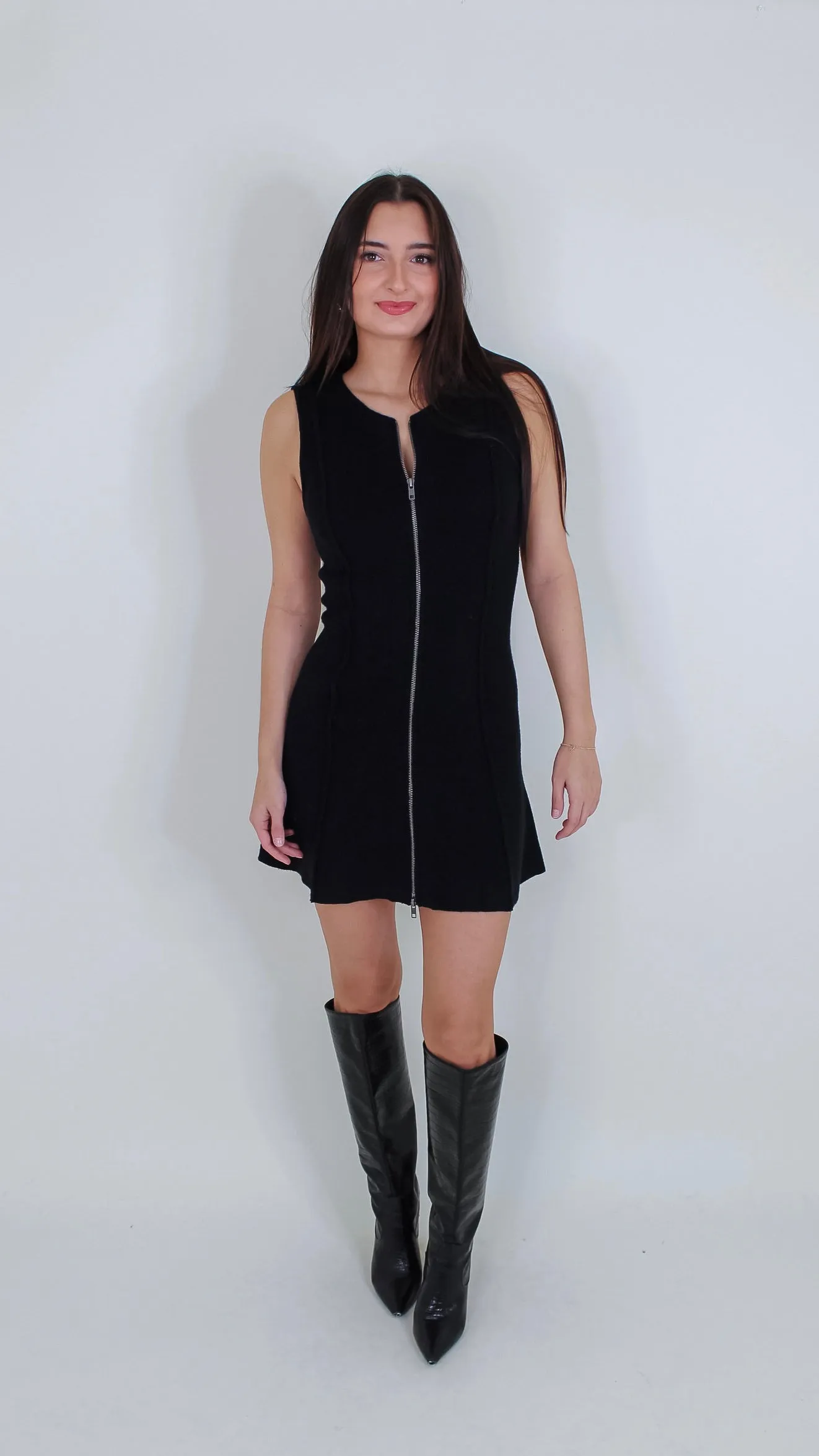 Karlee Black Knit Dress