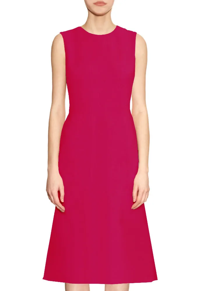 Kasi A-line Dress with Jewel Neckline