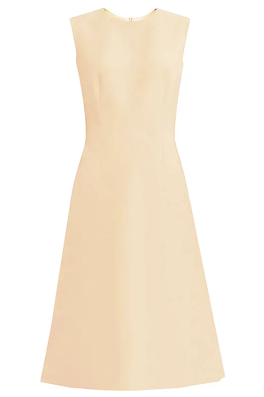 Kasi A-line Dress with Jewel Neckline