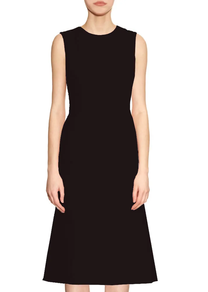 Kasi A-line Dress with Jewel Neckline