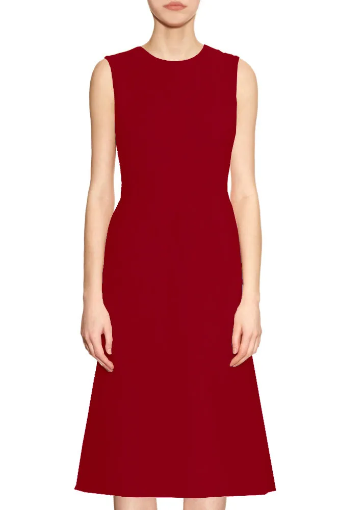 Kasi A-line Dress with Jewel Neckline