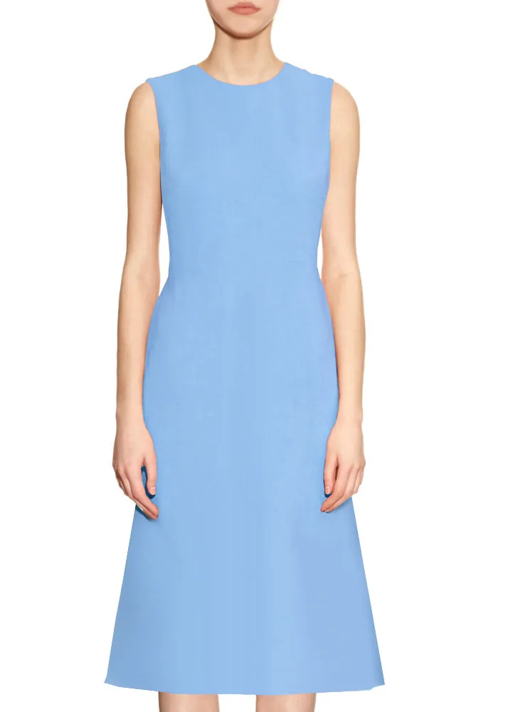 Kasi A-line Dress with Jewel Neckline