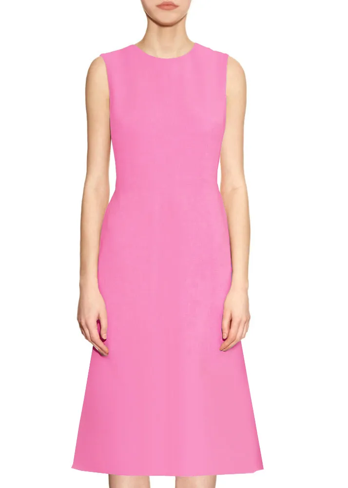 Kasi A-line Dress with Jewel Neckline