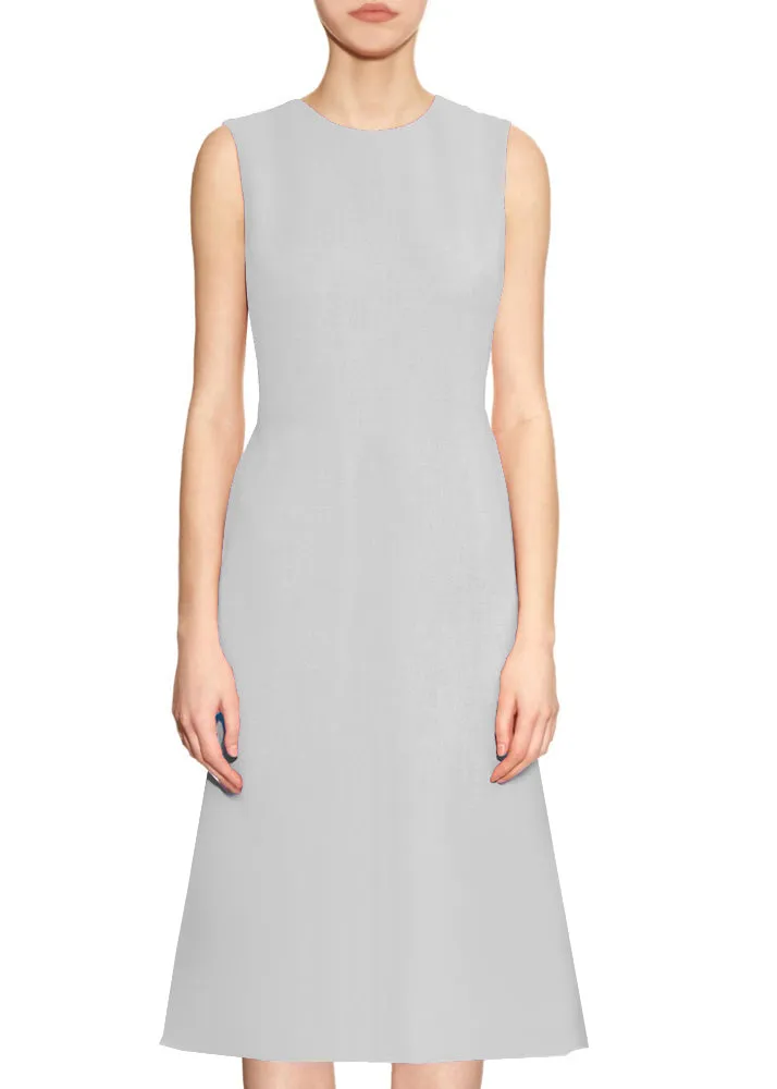 Kasi A-line Dress with Jewel Neckline