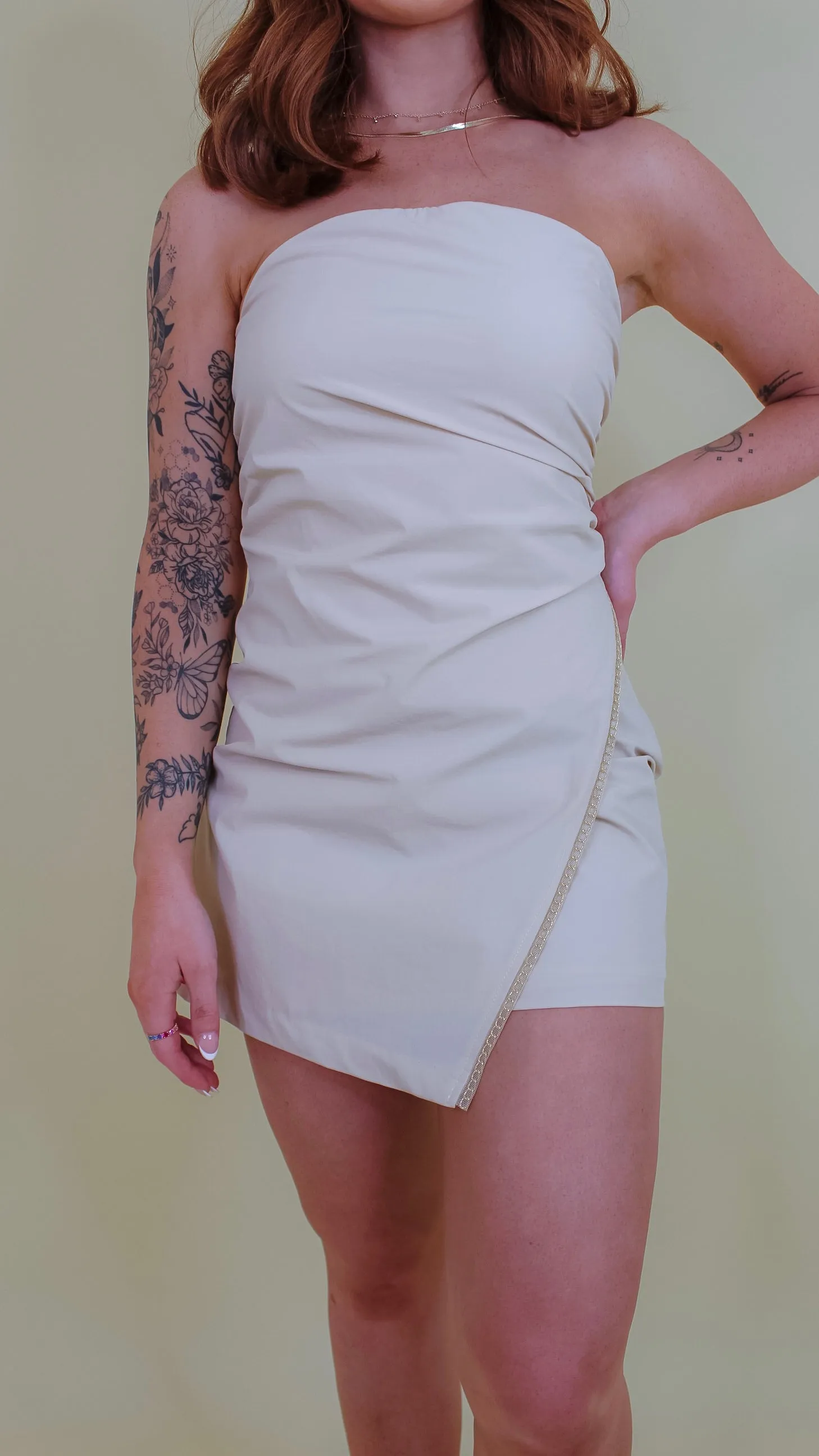 Kassie Cream Chain Dress
