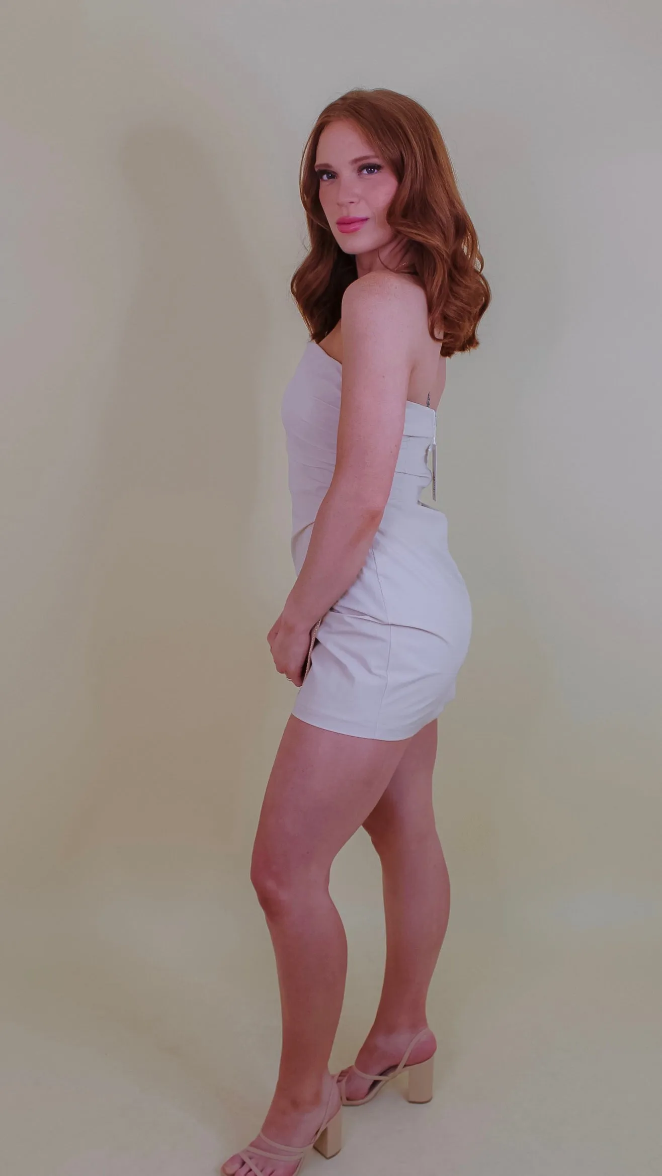 Kassie Cream Chain Dress