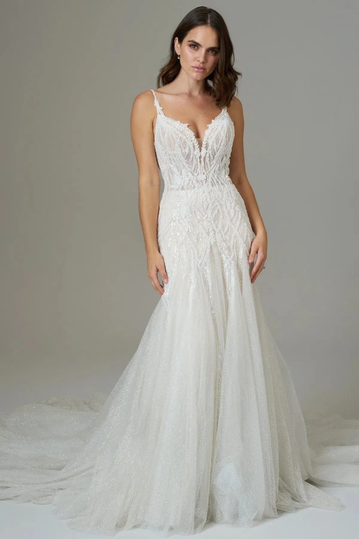 Kenneth Winston Size 18 1998 Champagne/Nude/Ivory Gown