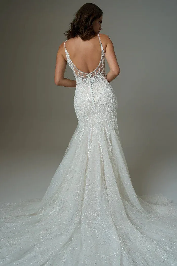 Kenneth Winston Size 18 1998 Champagne/Nude/Ivory Gown